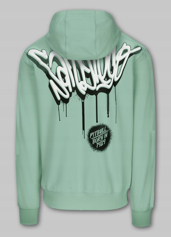 Pánská mikina s kapucí Pitbull Graffiti Pohodlný pravidelný střih Střih