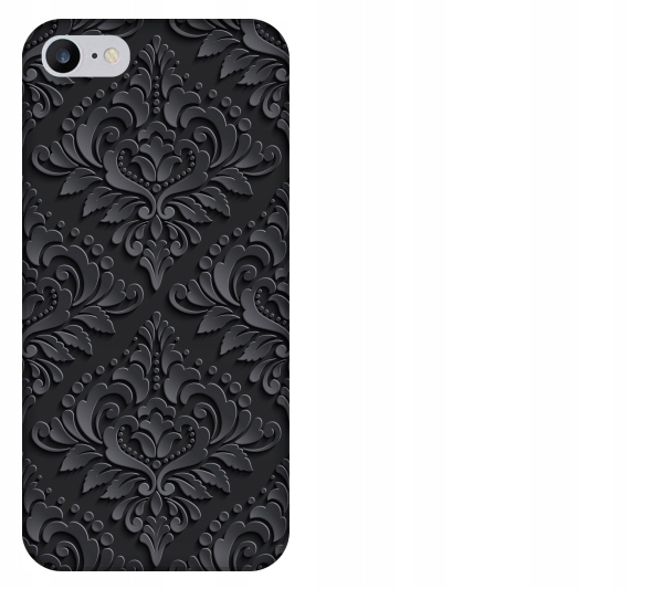

Etui pokrowiec iPhone 7 Vintage wzór barok czarny