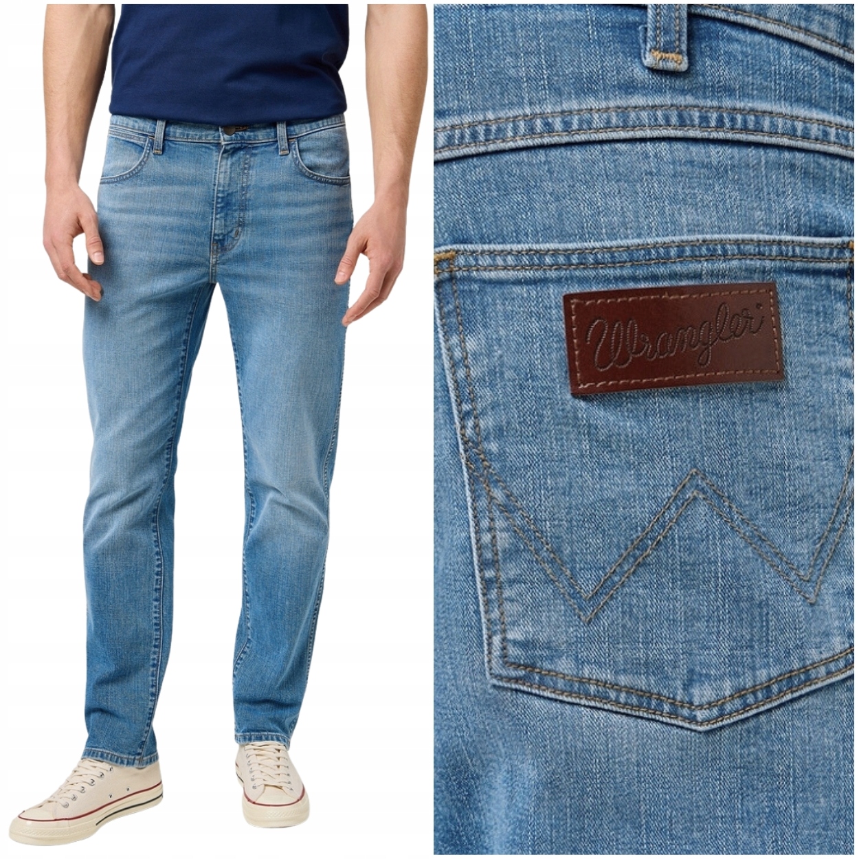 Wrangler Larston slim Coastal přiléhavé zúžené džínové kalhoty W36 L34