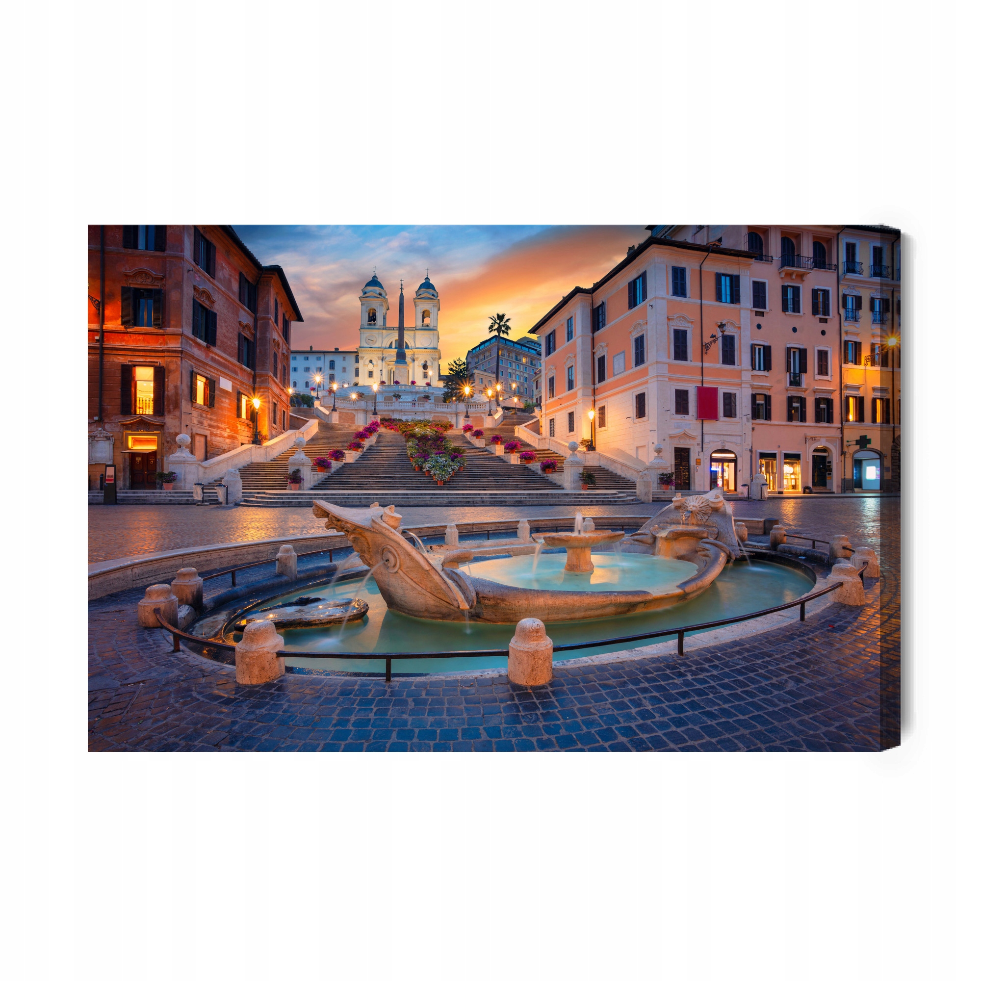 Obraz Na Plátně Španělské schody v Římě 3D Canvas 120x80