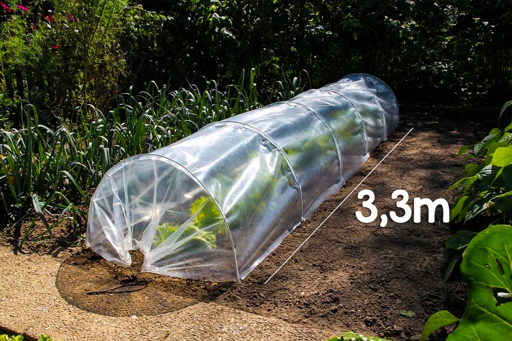 SZKLARNIA OGRODOWA TUNEL FOLIOWY NA WARZYWA UPRAW Powierzchnia 3.1 m²