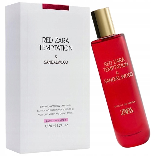 Perfumy Zara Red Temptation Sandalwood Extrait De Perfum 50ml Oryginalne