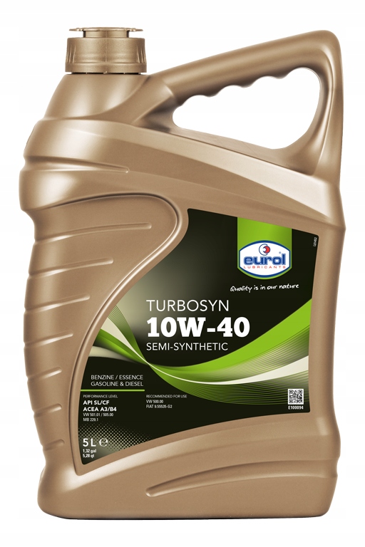 Масло 10W40 EUROL TURBOSYN 5L