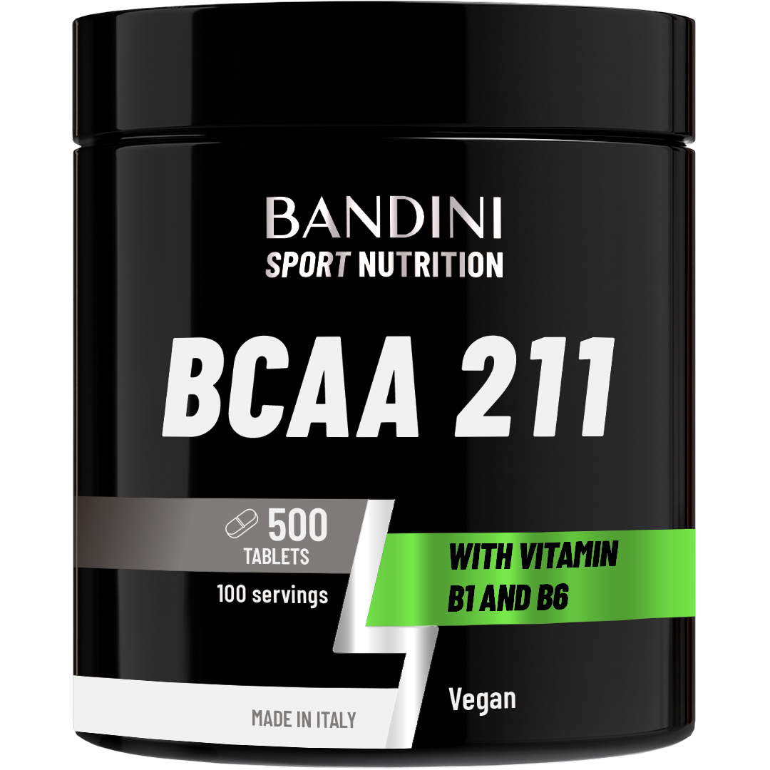 Bandini Bcaa 2:1:1 3000 mg na porci 500 veganských tablet před tréninkem