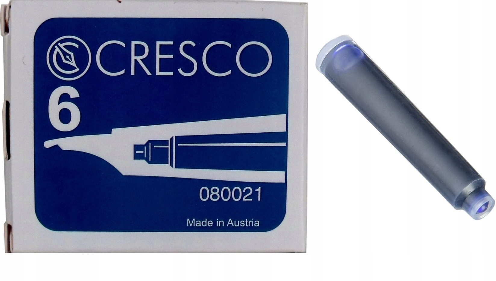 

Naboje do piór Cresco niebieskie 6 szt.wymazywalne