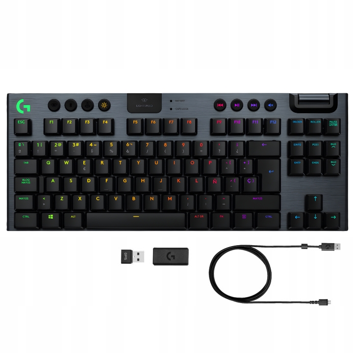 Bezprzewodowa klawiatura Logitech G915 Tkl Lightspeed Rgb Gl Tactile Gaming