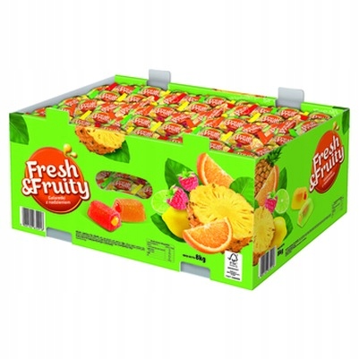 Levně 1x 8 kg Wawel želé fresh & fruity bonbóny Karton