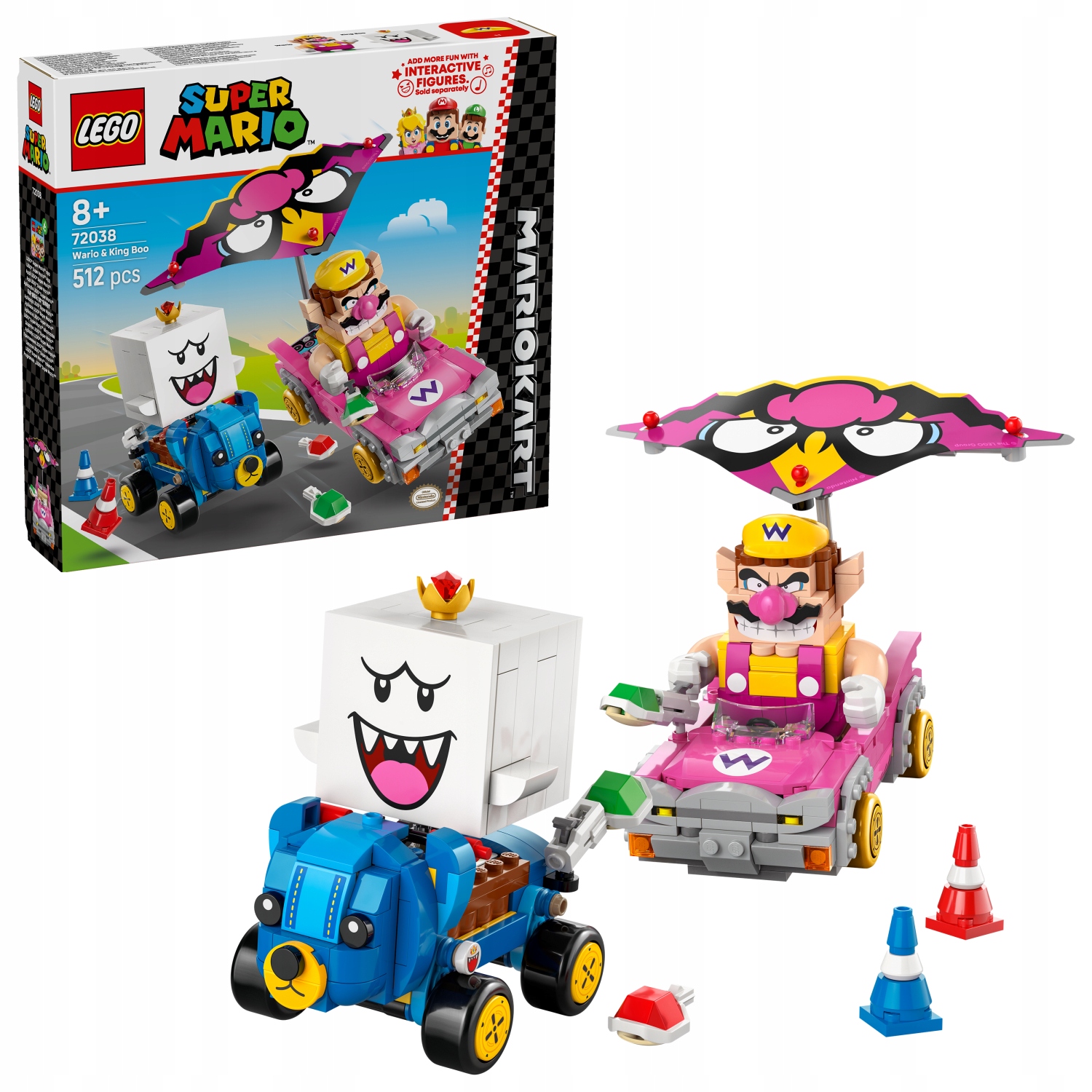 Lego Mario 72038 Mario Kart Wario a King Boo