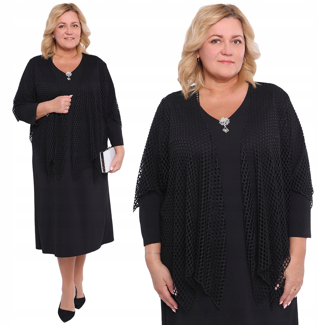 Černé bolerko s Uni vzorem.