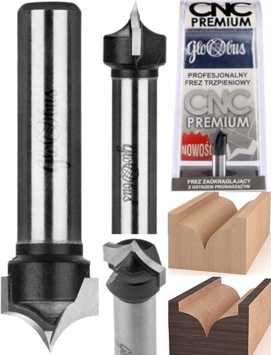 Globus Zaokrouhlovací Fréza S Cnc Vodicím Ostřím Prem R6,4 d8 FT903-1208