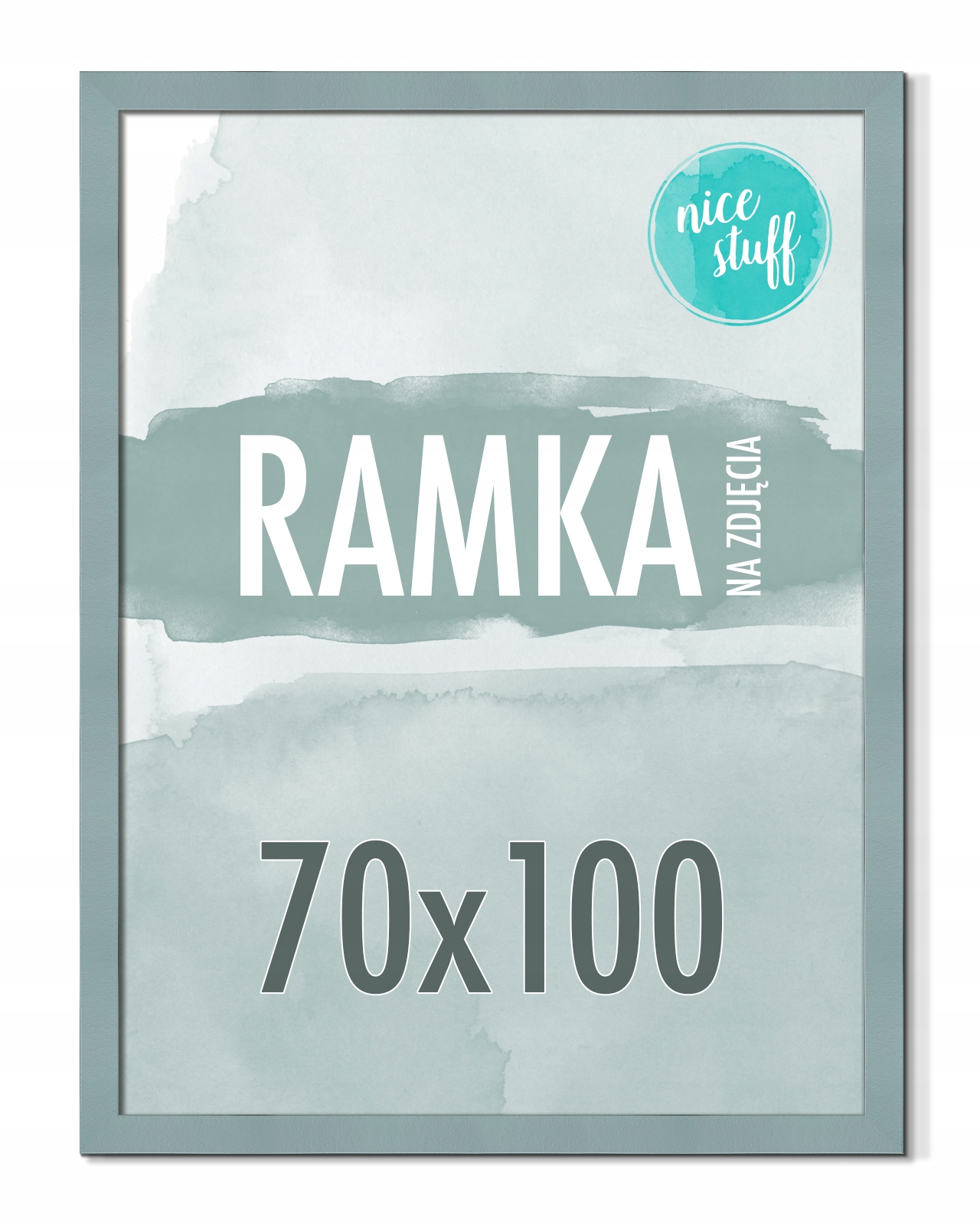 Rámeček 70x100 B1 Rámeček Na Fotografie Plakát Rámečky na fotografie šedo-modré