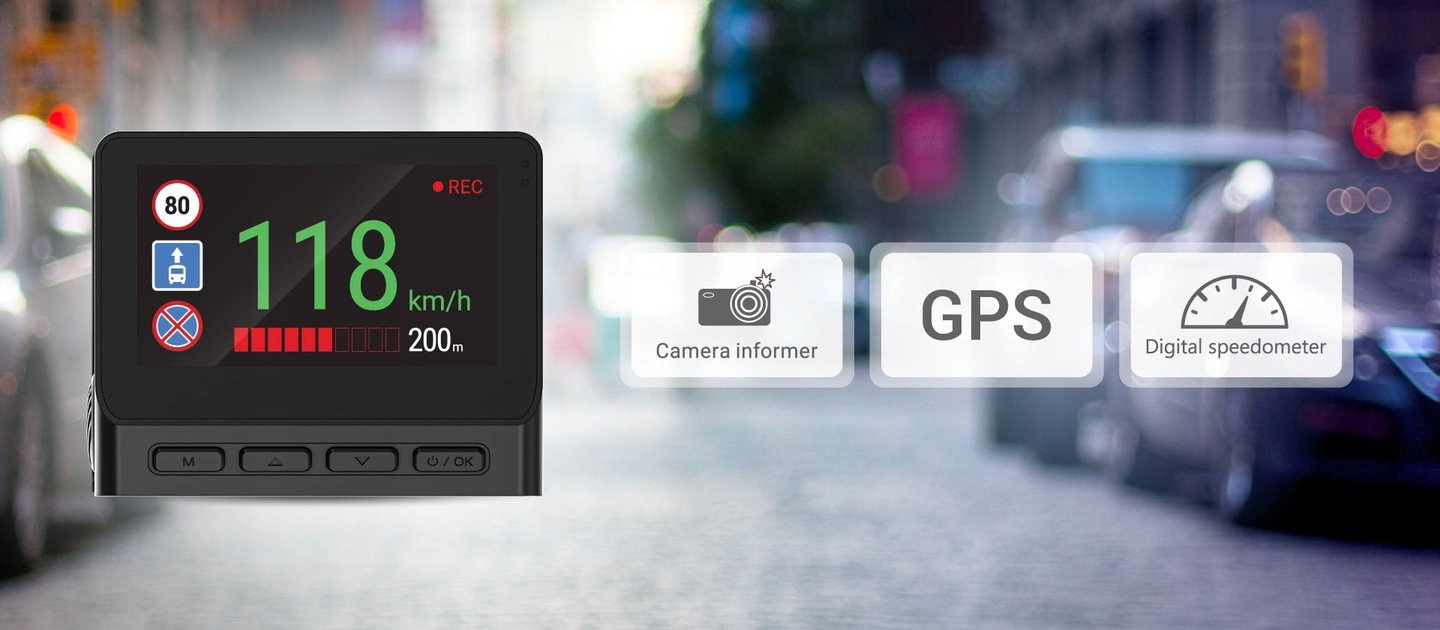 Inteligentny wideorejestrator Navitel RS984 GPS Night Vision 4K + Gratis Jakość zapisu 4K UHD (3840 x 2160)