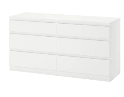 

Ikea kullen komoda, 6 szuflad, biały