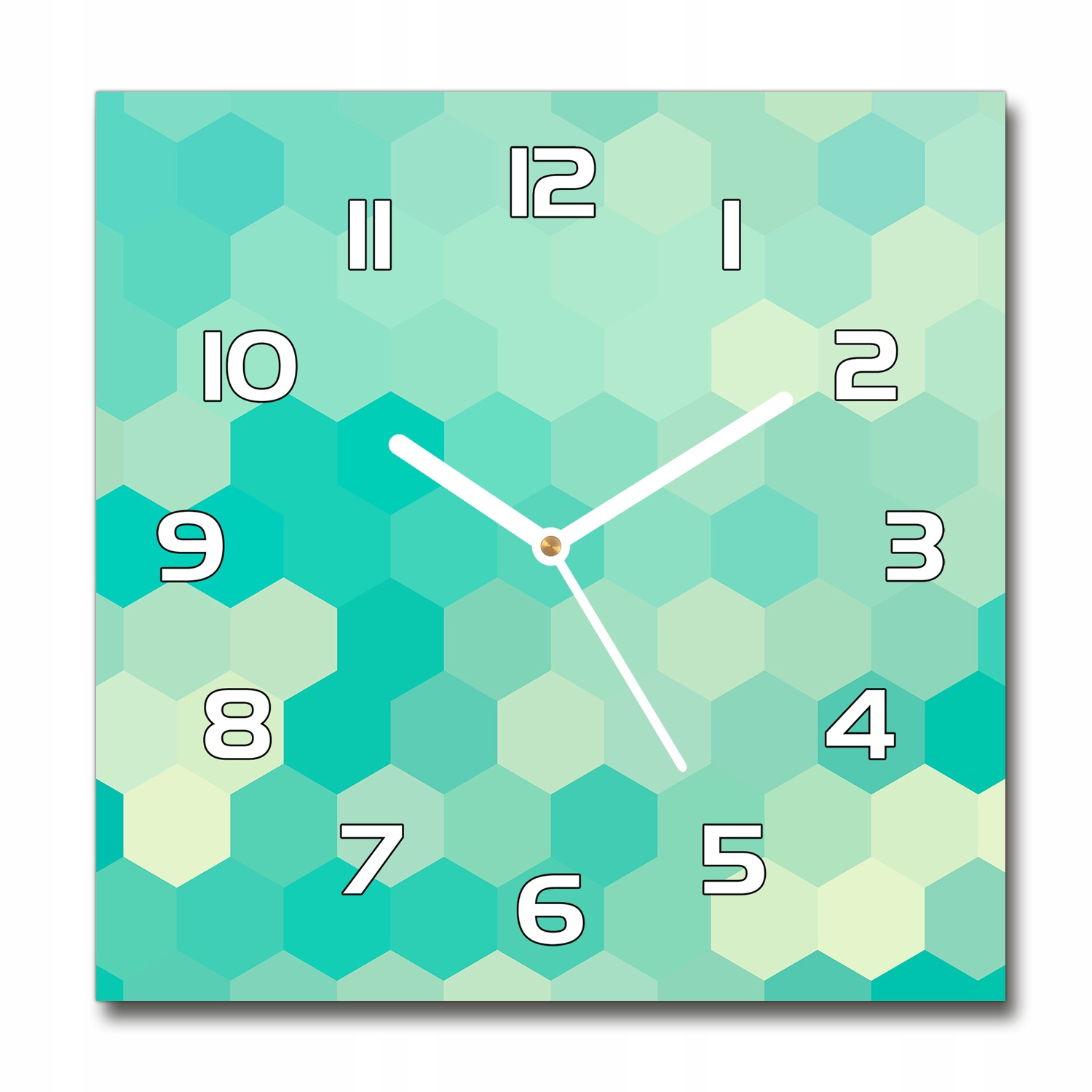 

Zegar szklany na ścianę Geometryczne tło 30x30 cm