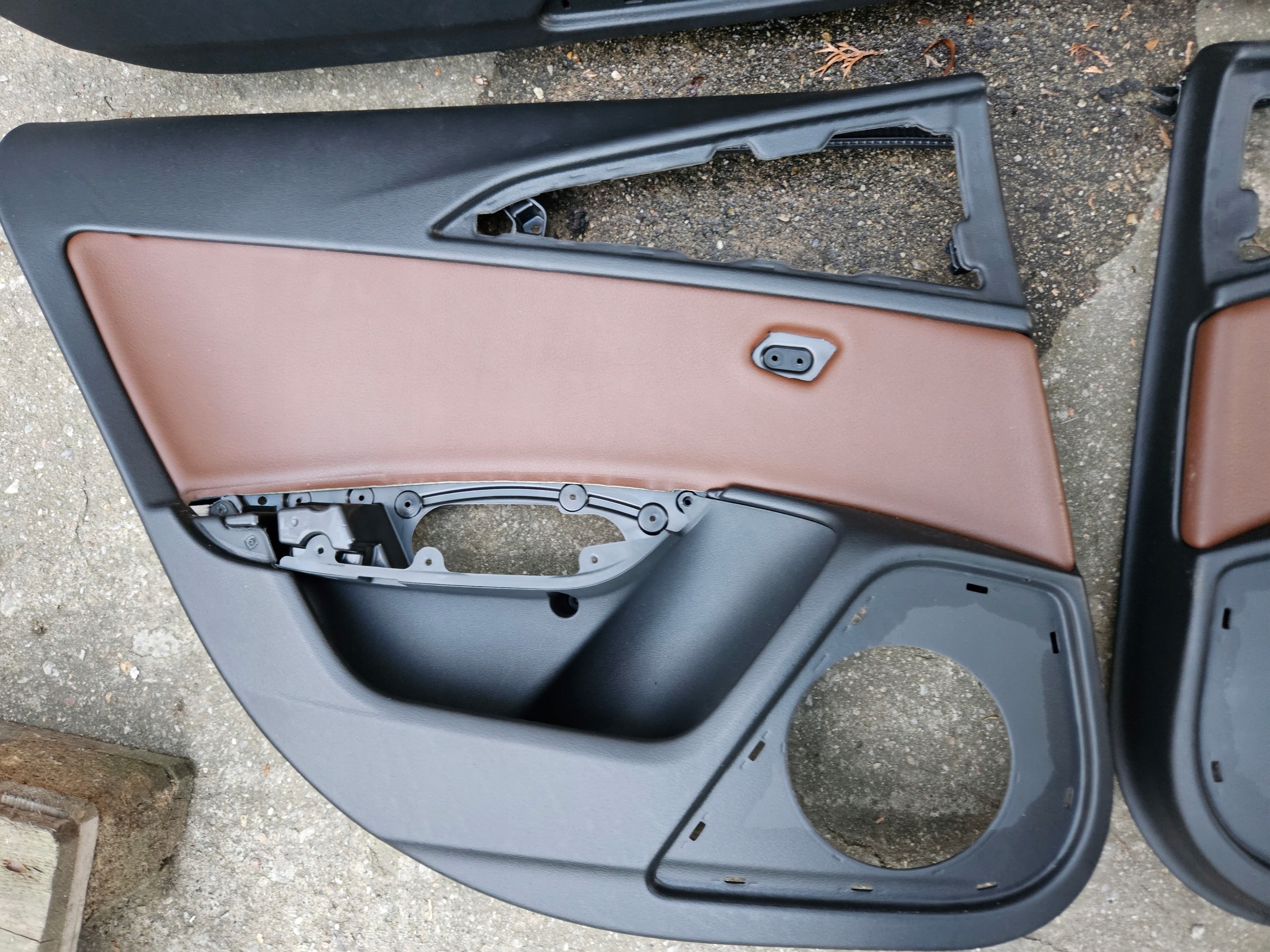 side upholstery door AUDI A6 C7 4G BRAZOWA leather
