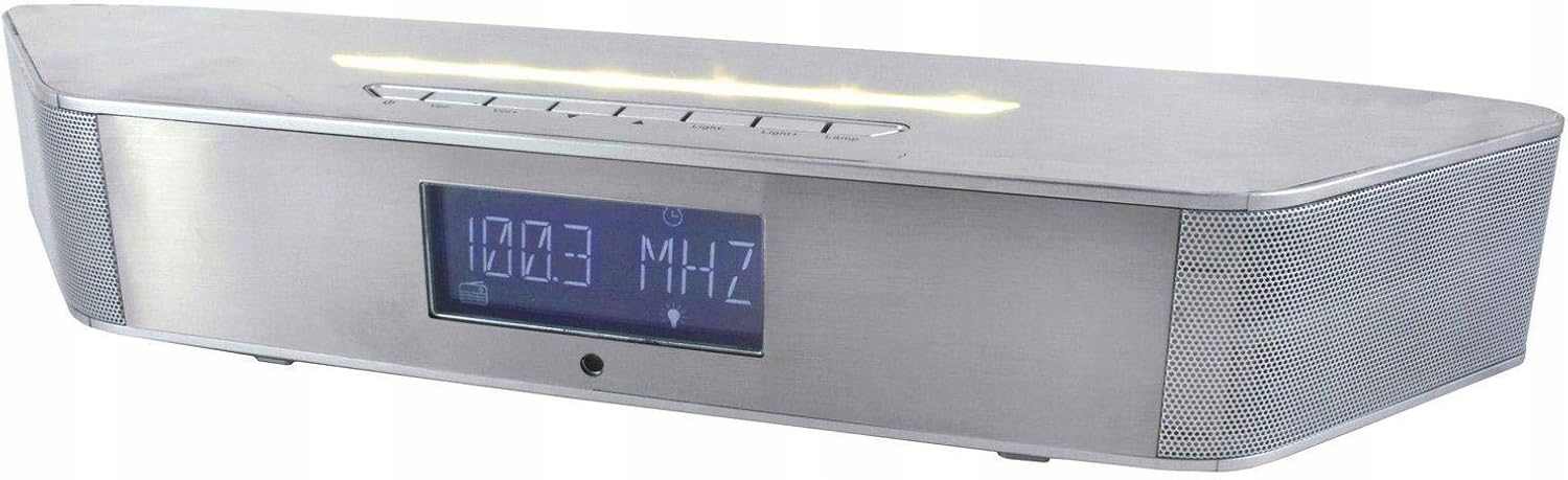 2v1 Závěsné rádio a nástěnná pokojová lampa Soundmaster BT1308SI Bt