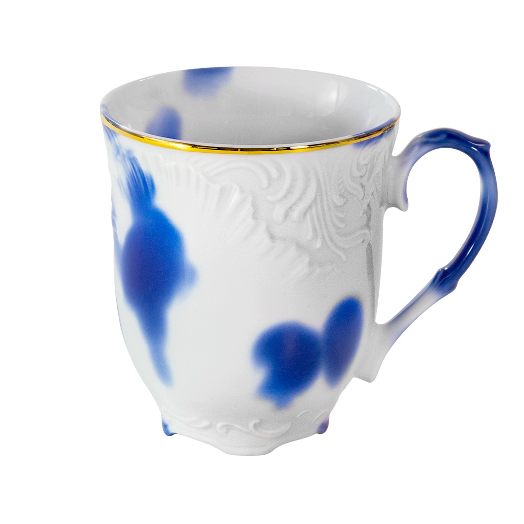 Ćmielów Kubek Rococo Ślad Człowieka porcelanowy 300 ml do kawy i herbaty
