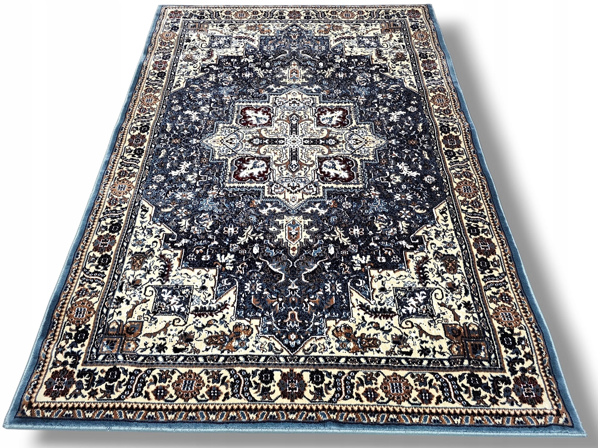 Dywan Rich Karastan dywilan 200x290 Gruby niebieski blue klasyczny orient