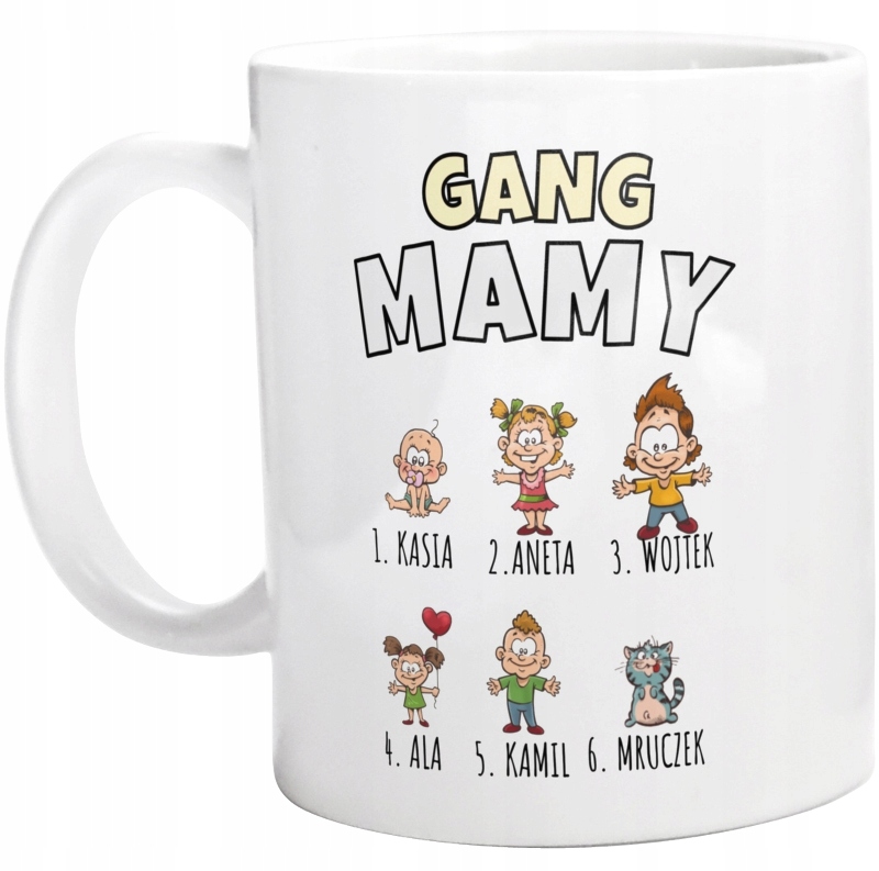 

Gang Mamy Dzień Matki Ekipa Kubek Biały