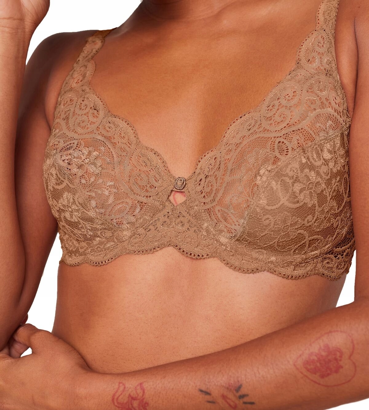 Triumph měkká podprsenka hnědá, velikost 75F