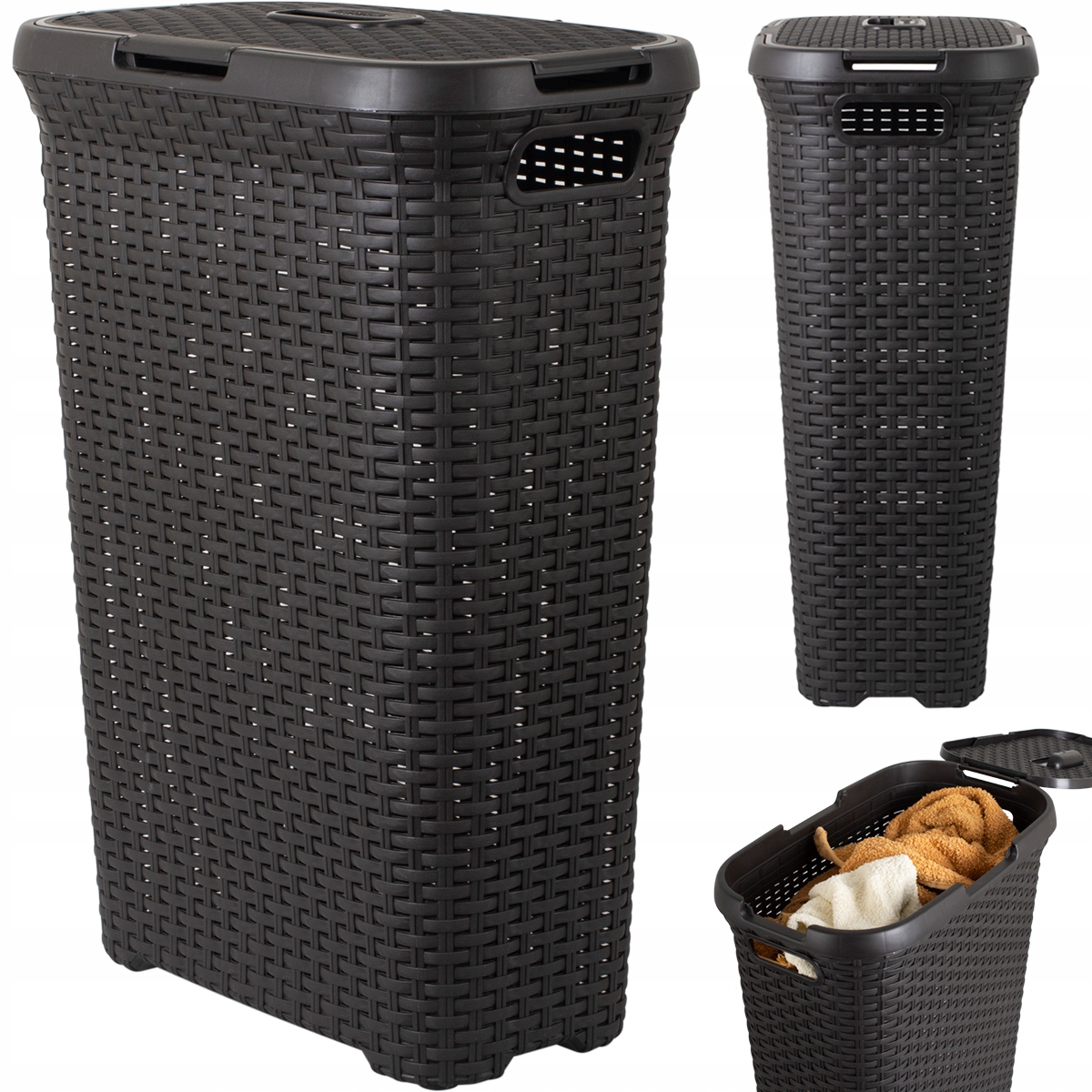 

Kosz Na Odzież Pranie Bieliznę Rattan Curver 40L