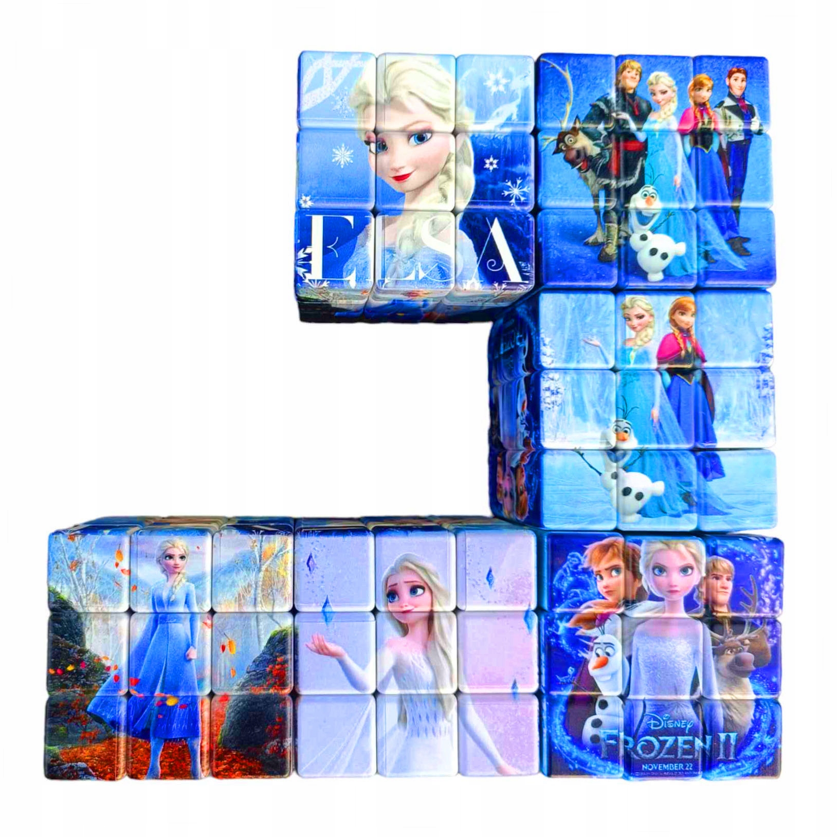 KRAINA LODU FROZEN KOSTKA RUBIKA LOGICZNA GRA 6 cm Typ klocki konstrukcyjne