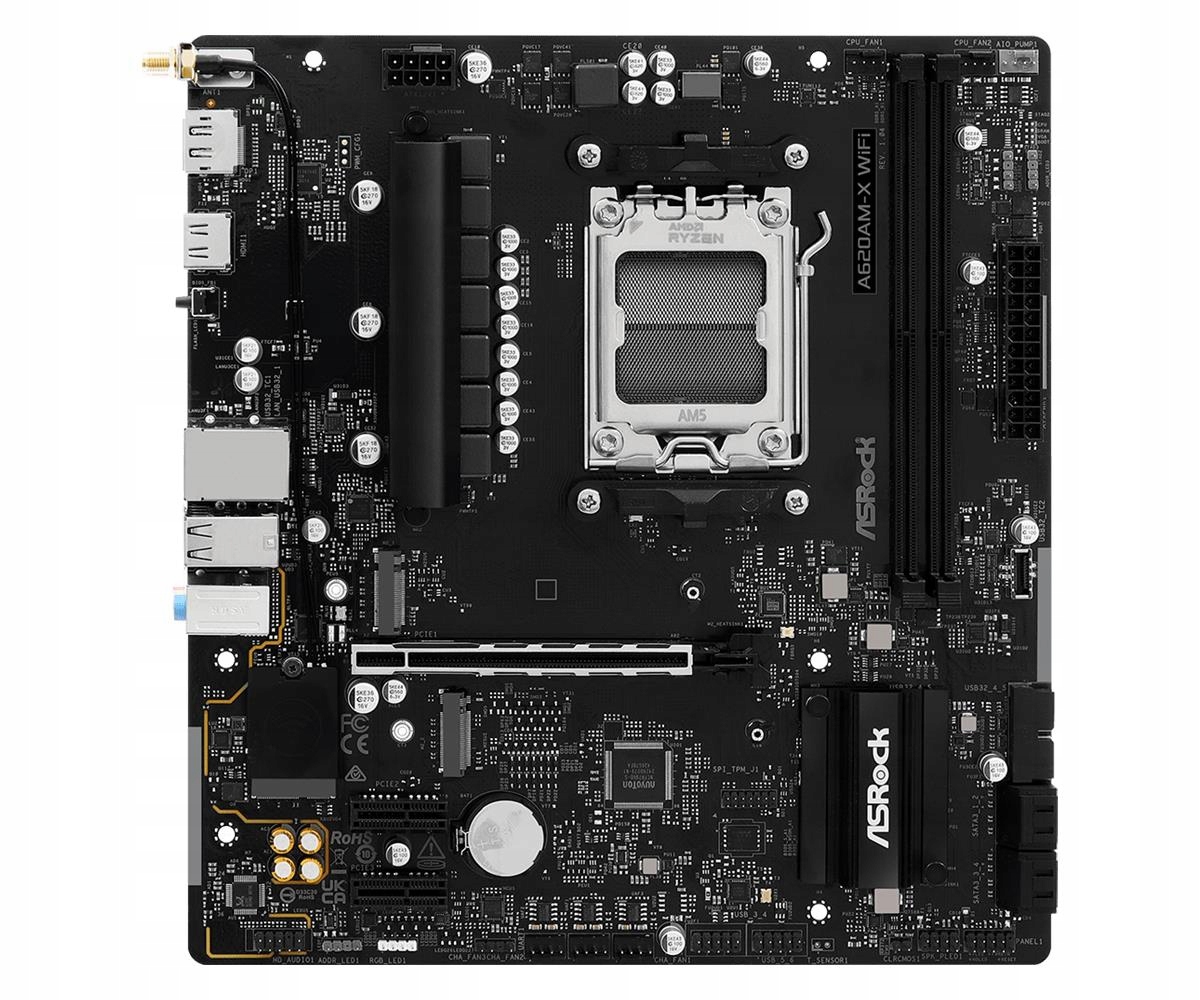ASRock A620AM-X WiFi AM5 mATX Hdmidp DDR5