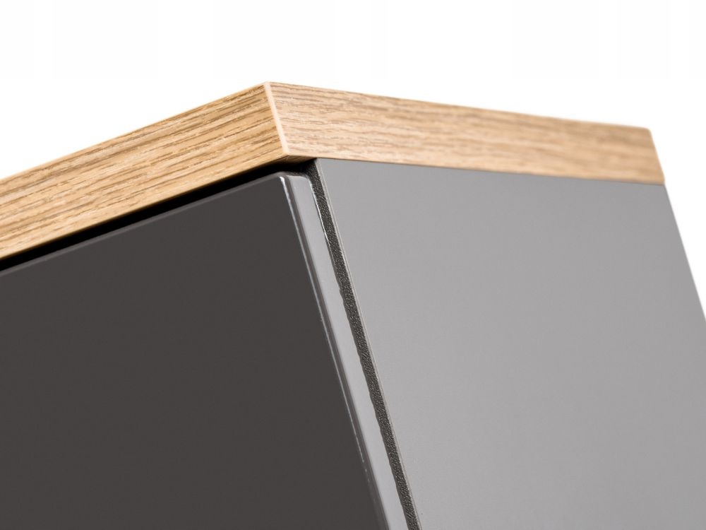 Wysoki słupek łazienkowy BALI GRAFIT 800 stojący Szerokość mebla 35 cm