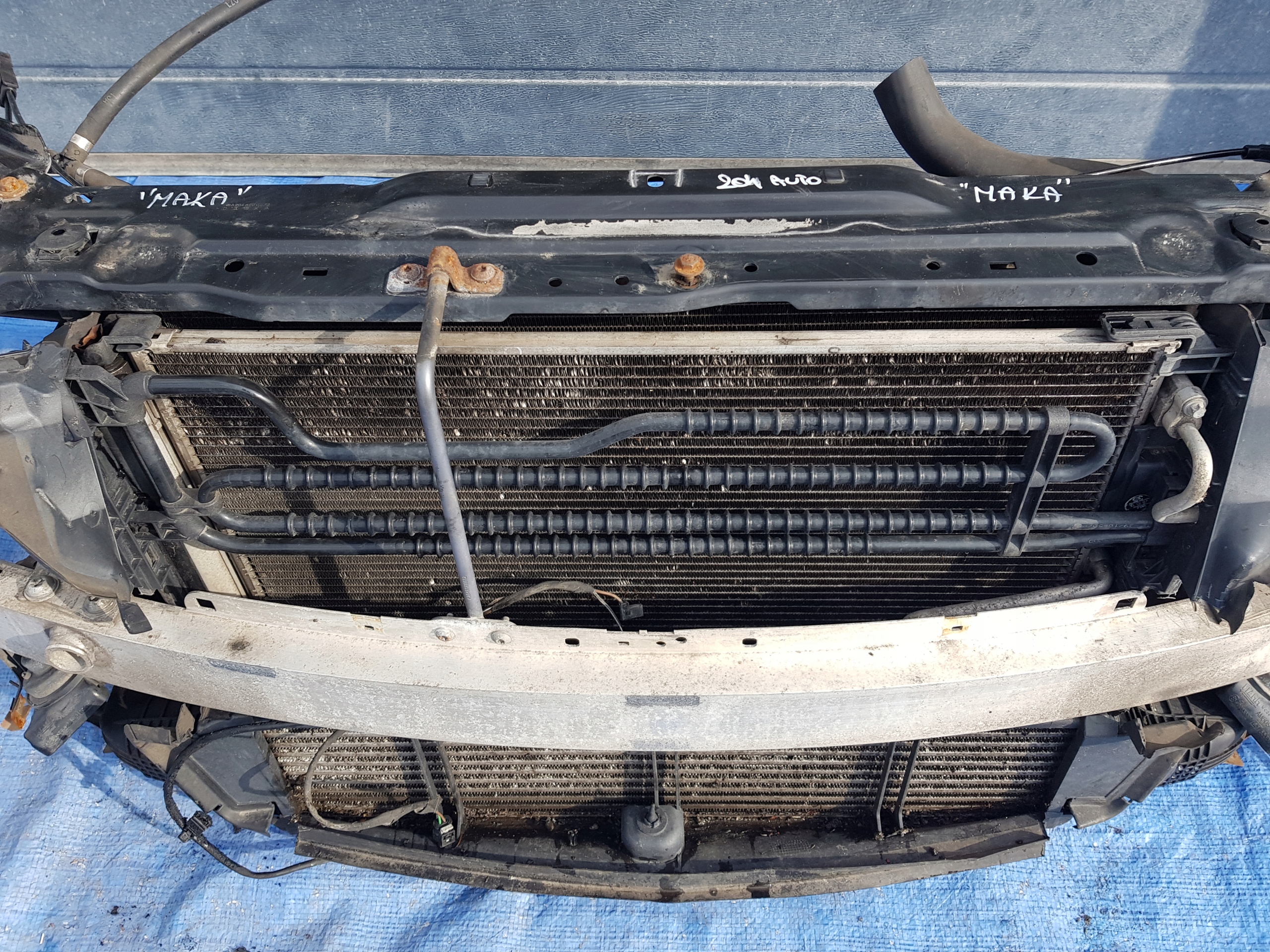 support panel for radiators radiator MERCEDES W204 2.2 CDI 651 AUTOMAT