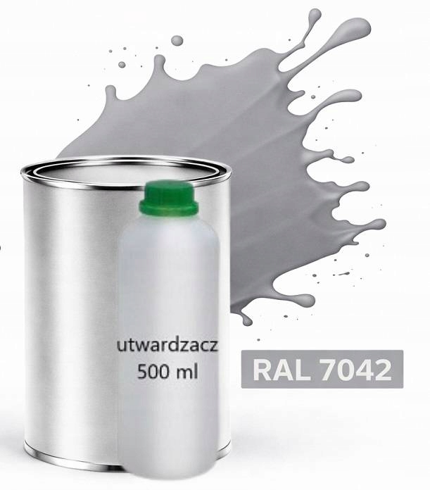 Ral 7042 Polyuretan Akryl 2:1 1L Pololesklý Lak Tužidlo Normal 0,5L