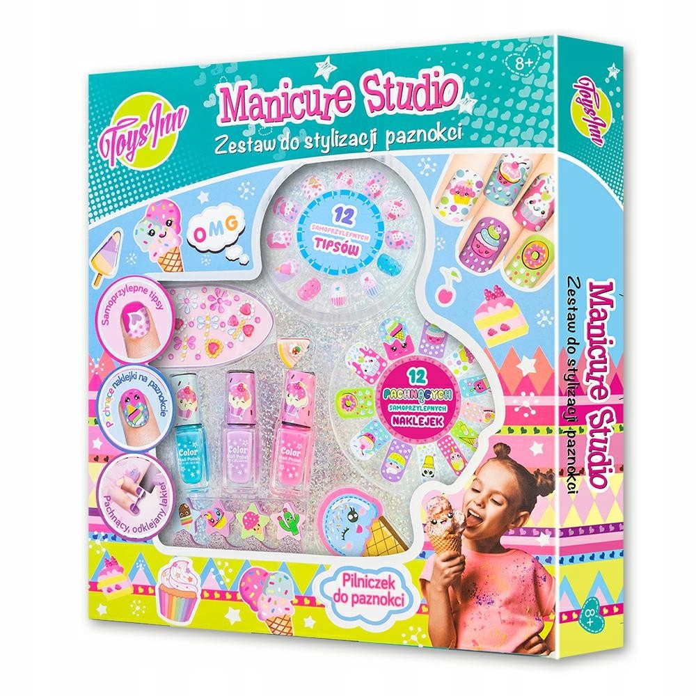 

Zestaw Do Stylizacji Paznokci lakiery kryształki