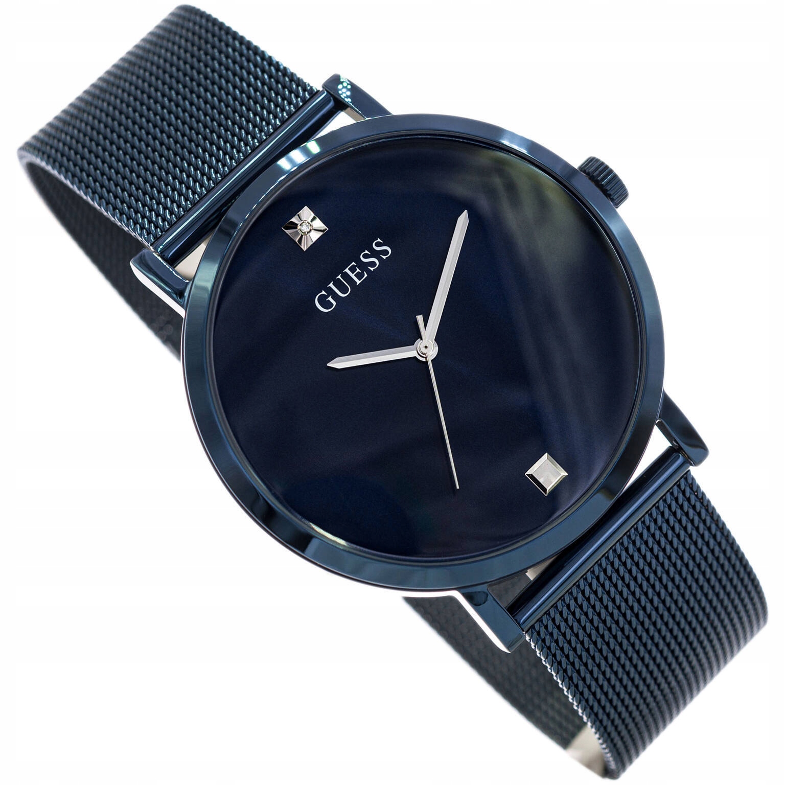 Pánské Hodinky Guess GW0460G4 Supernova Elegantní Mesh Náramek