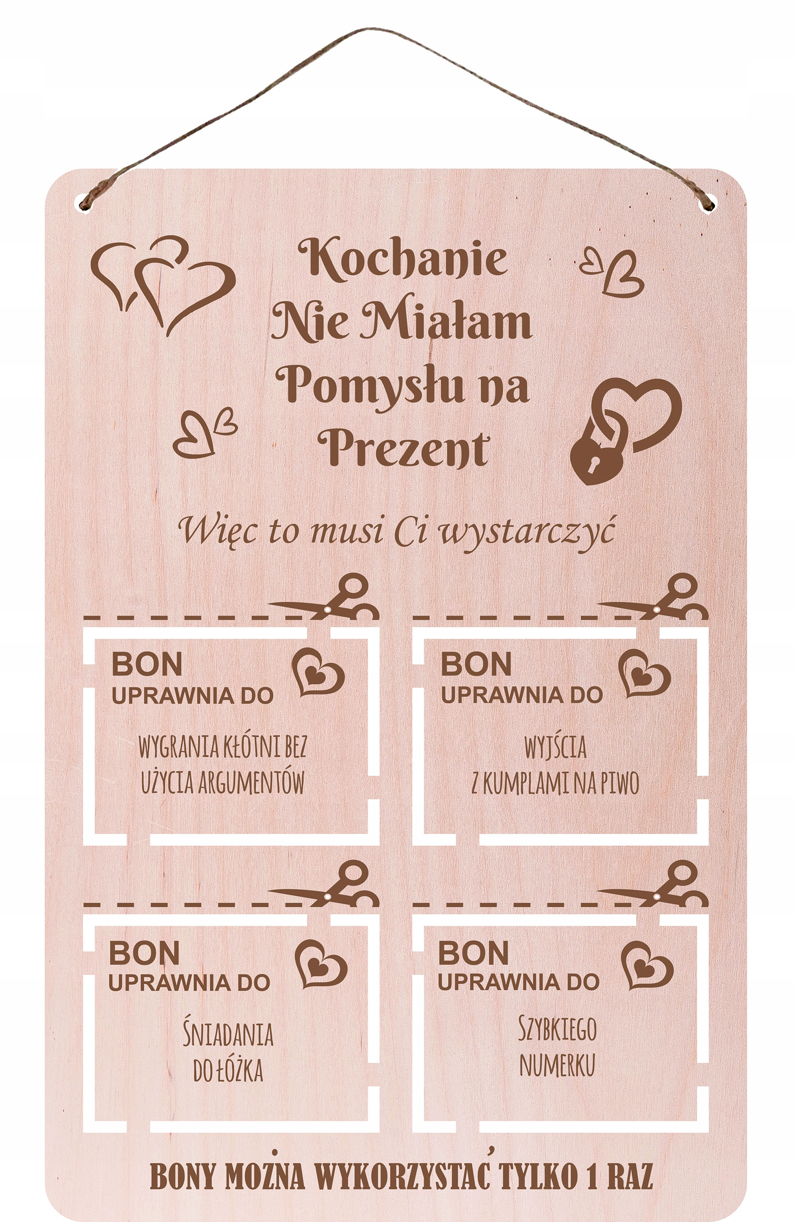 

Prezent Na Walentynki Bon Dla Niej Dla Niego
