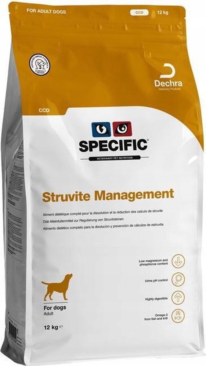 Levně Suché krmivo pro psy proti struvitům Struvite Management CCD Specific 12 kg