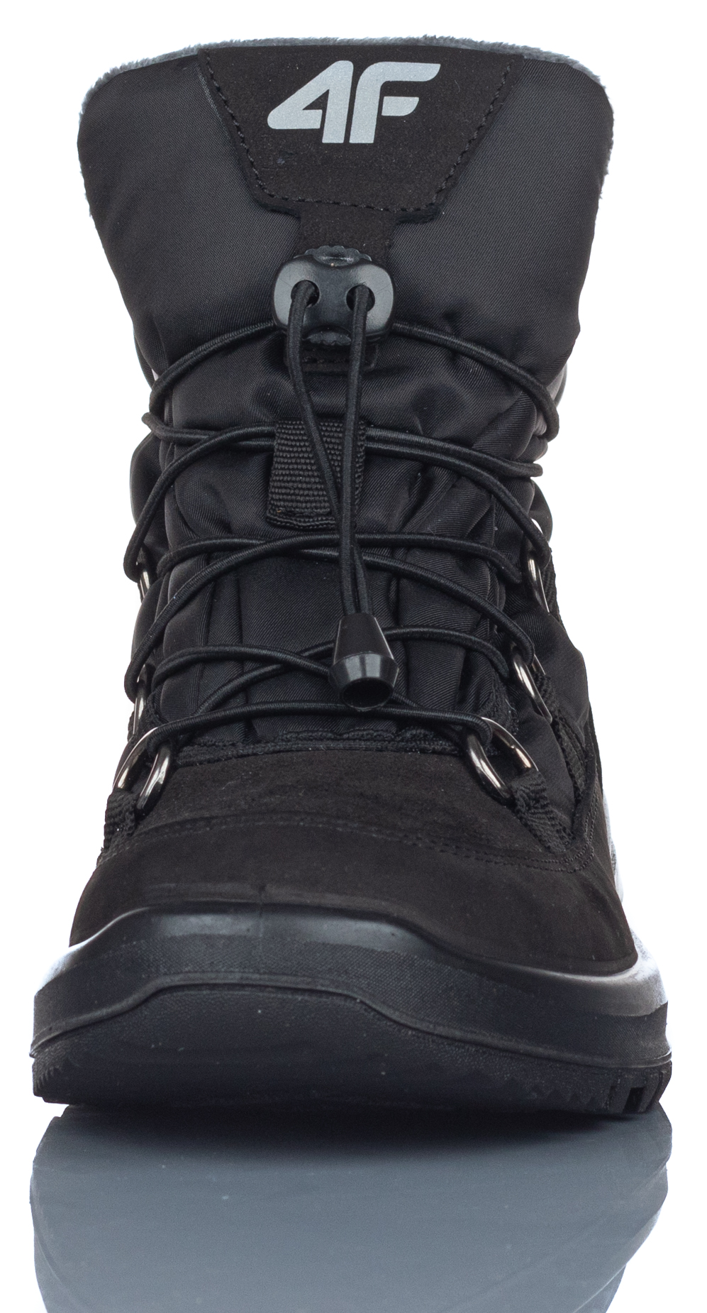 BUTY DAMSKIE 4F ZIMOWE ŚNIEGOWCE OBDH263 21S R-40 Model SPORTSTYLE WODOOPORNE SKÓRZANE WYGODNE LIFESTYLE