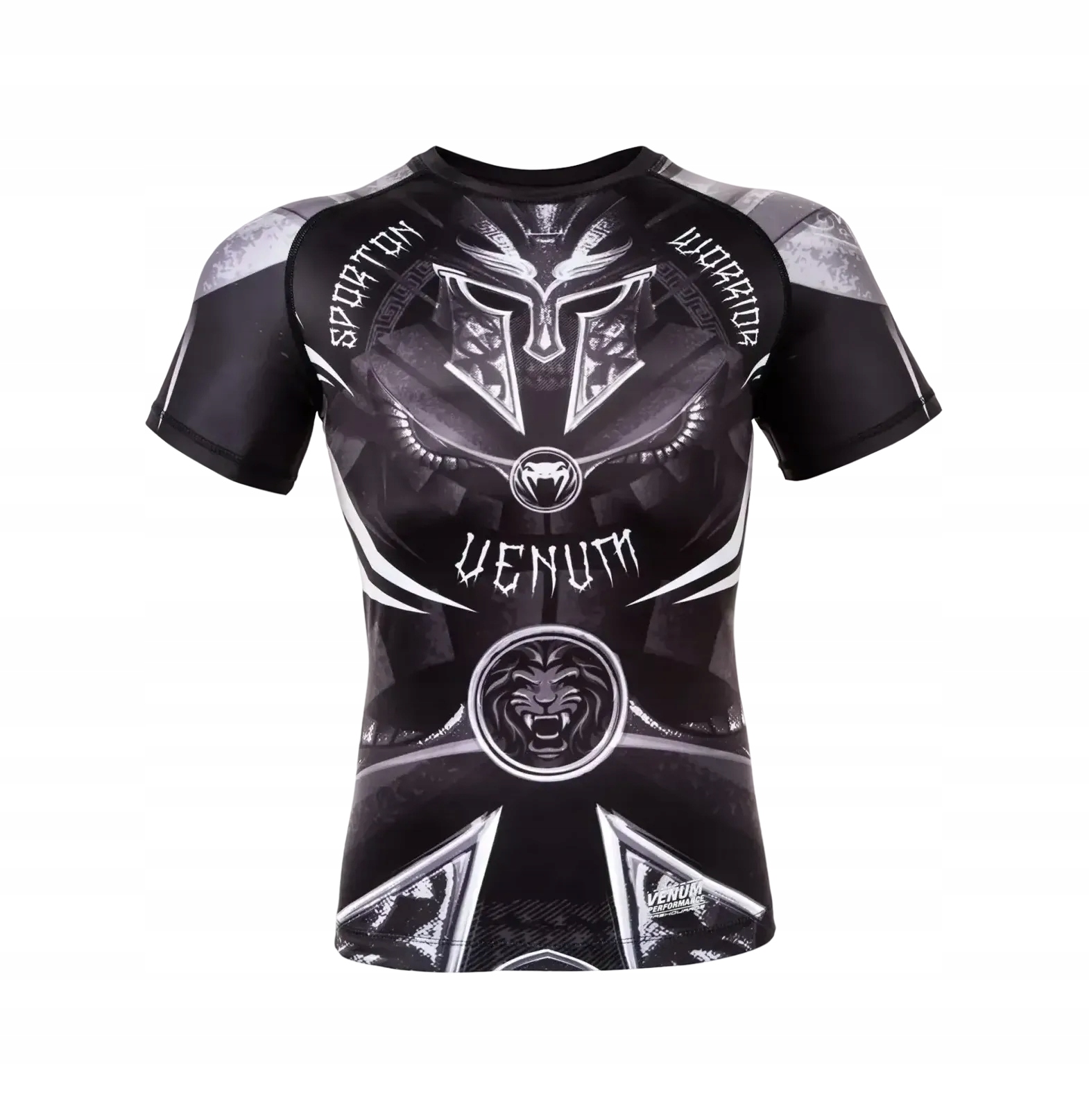 rashguard krótki rękaw venum gladiator 3.0 L Czarny/biały