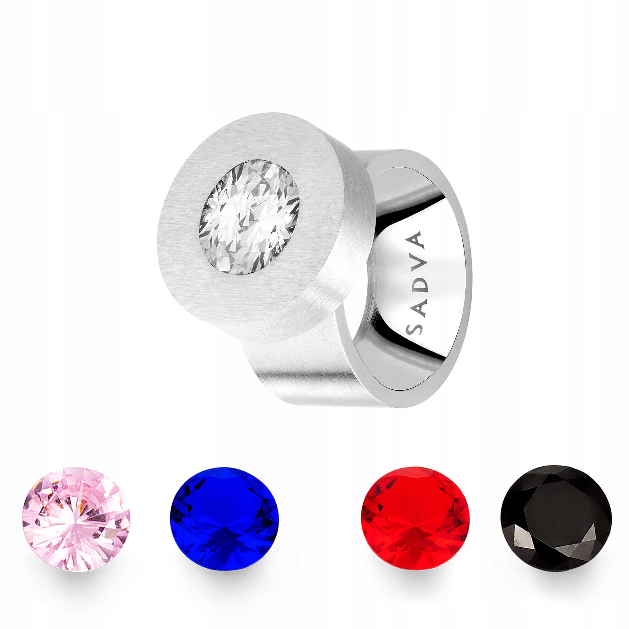 

Sygnet z wymiennymi kamieniami Sadva