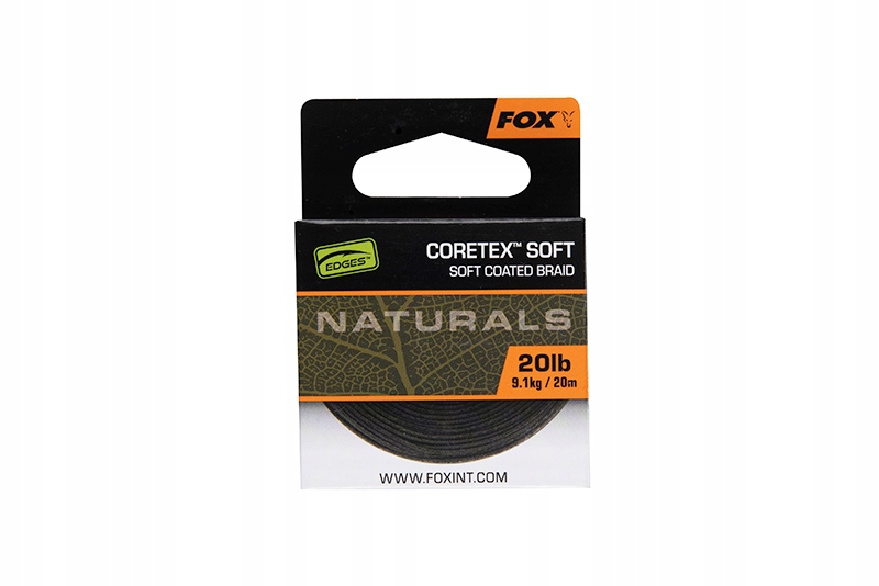 Fox Edges Naturals Coretex Soft Coated Braid 20lb/9,1kg/20m
