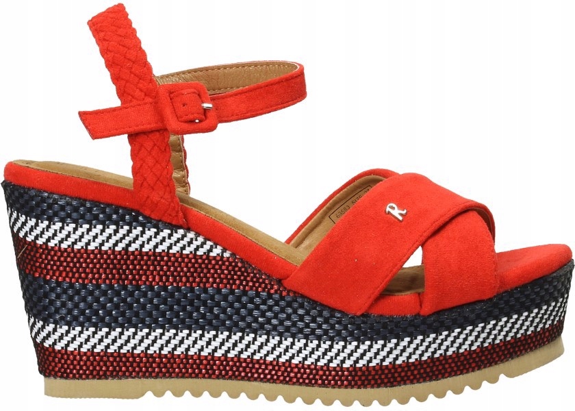 Refresh Sandály 69583 40 Red Microfiber Dámské Sandals