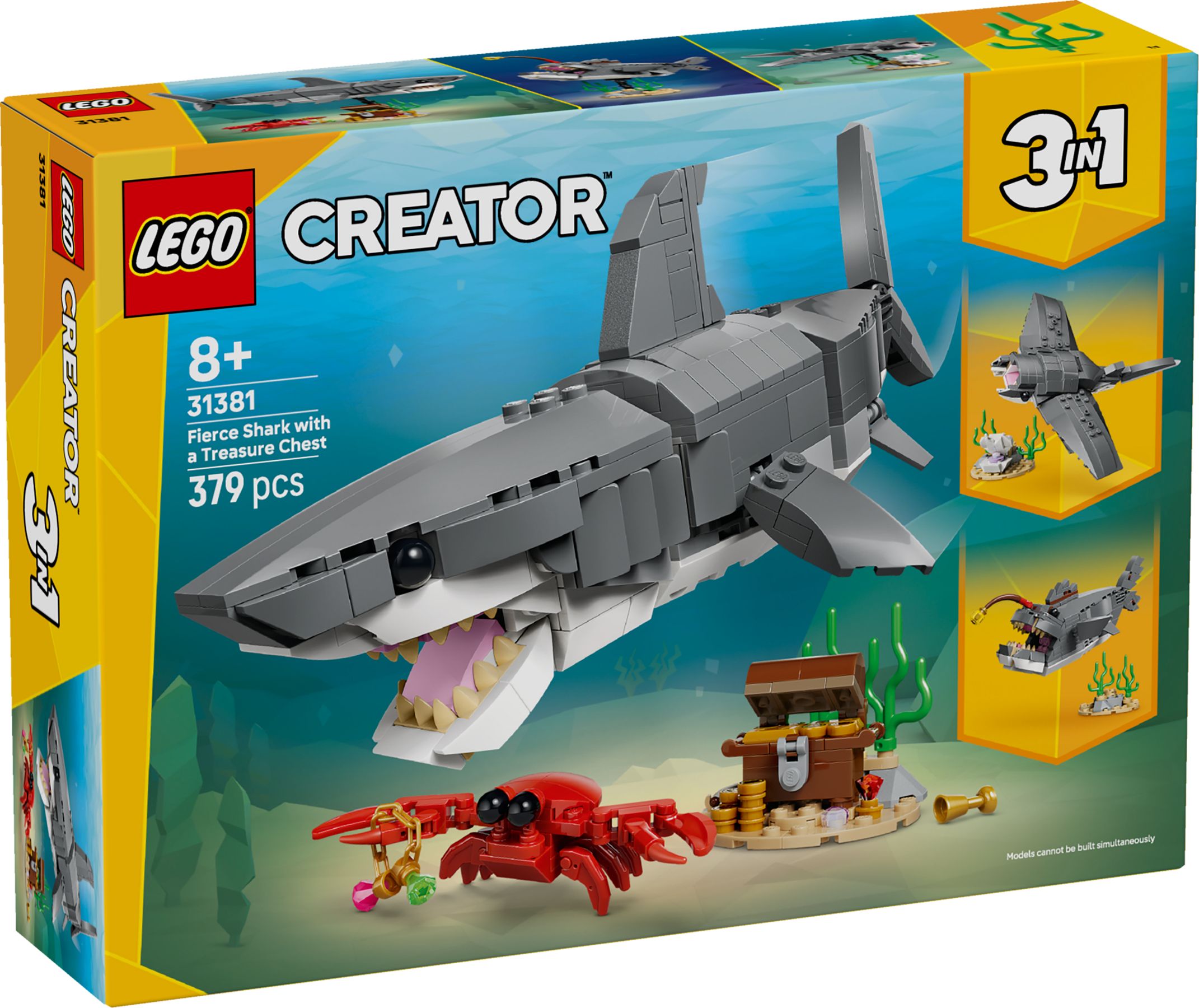 Lego Creator 31381 Hrozný Žralok A Truhla S Pokladem