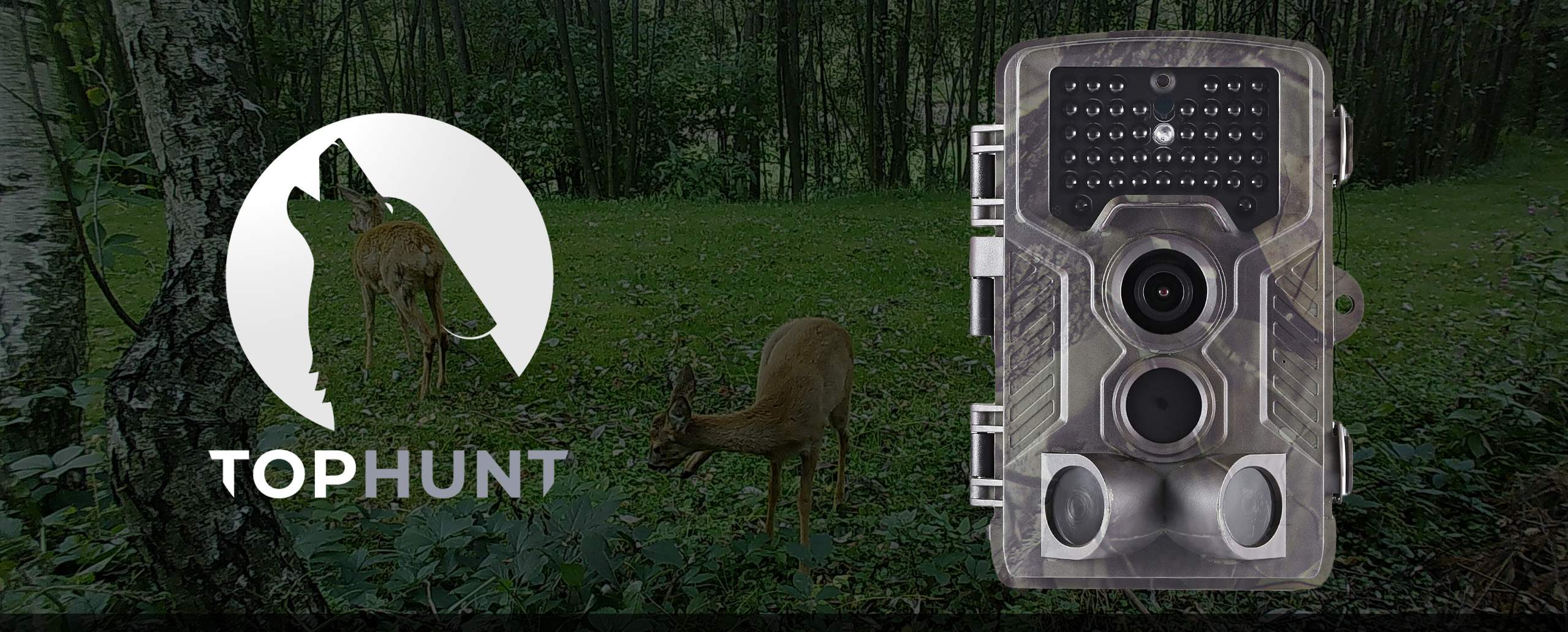 Fotopułapka leśna Tophunt HC-800A kamera do obserwacji dzikich zwierząt PL Jakość zapisu Full HD