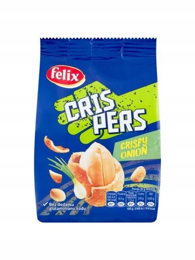 Levně 10xFelix Crispers Pražené arašídy ve skořápce s cibulovou příchutí 125 g