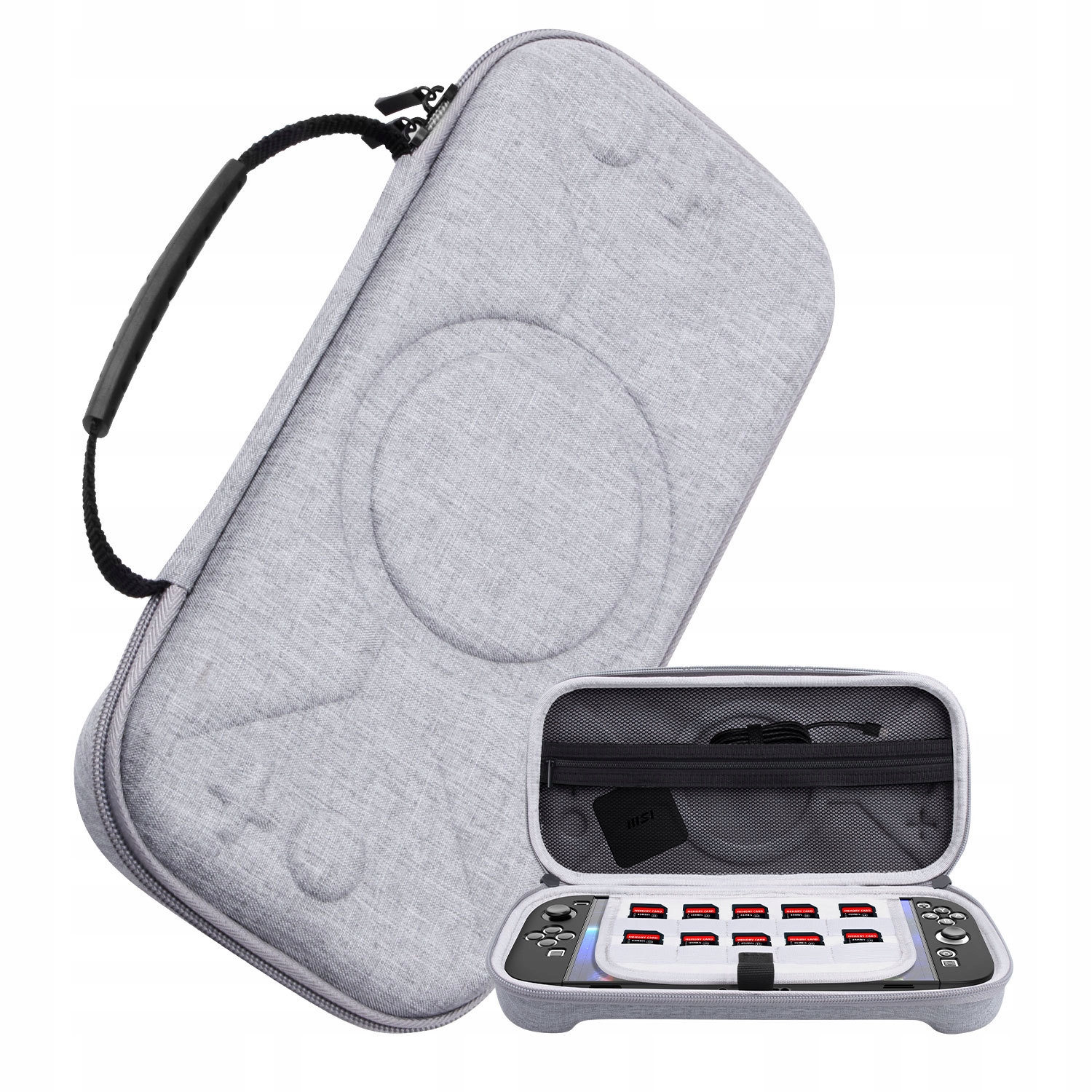Nintendo Switch 2 ETUI FUTERAŁ SLIM CASE WZMOCNIONY Miejsce na gry SZARE