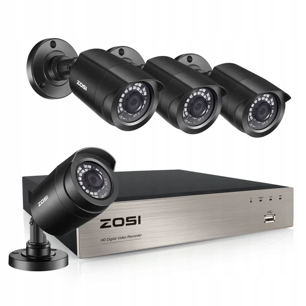 Zestaw Do Monitoringu kamery rejestrator Zosi 8VN-106B4S-00-EU