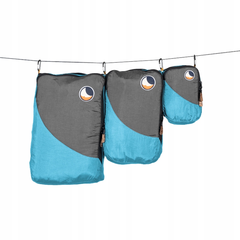 Zestaw 3 organizerów podróżnych Tttm aqua/d.grey TMTCSET1503