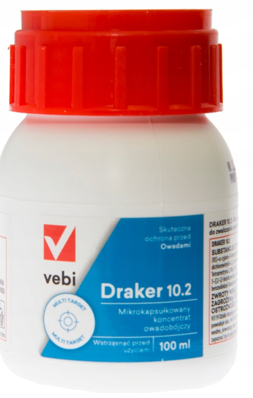 Vebi Draker 10.2 100 ml na Owady Latające Biegające Muchy Komary Ziemiórki