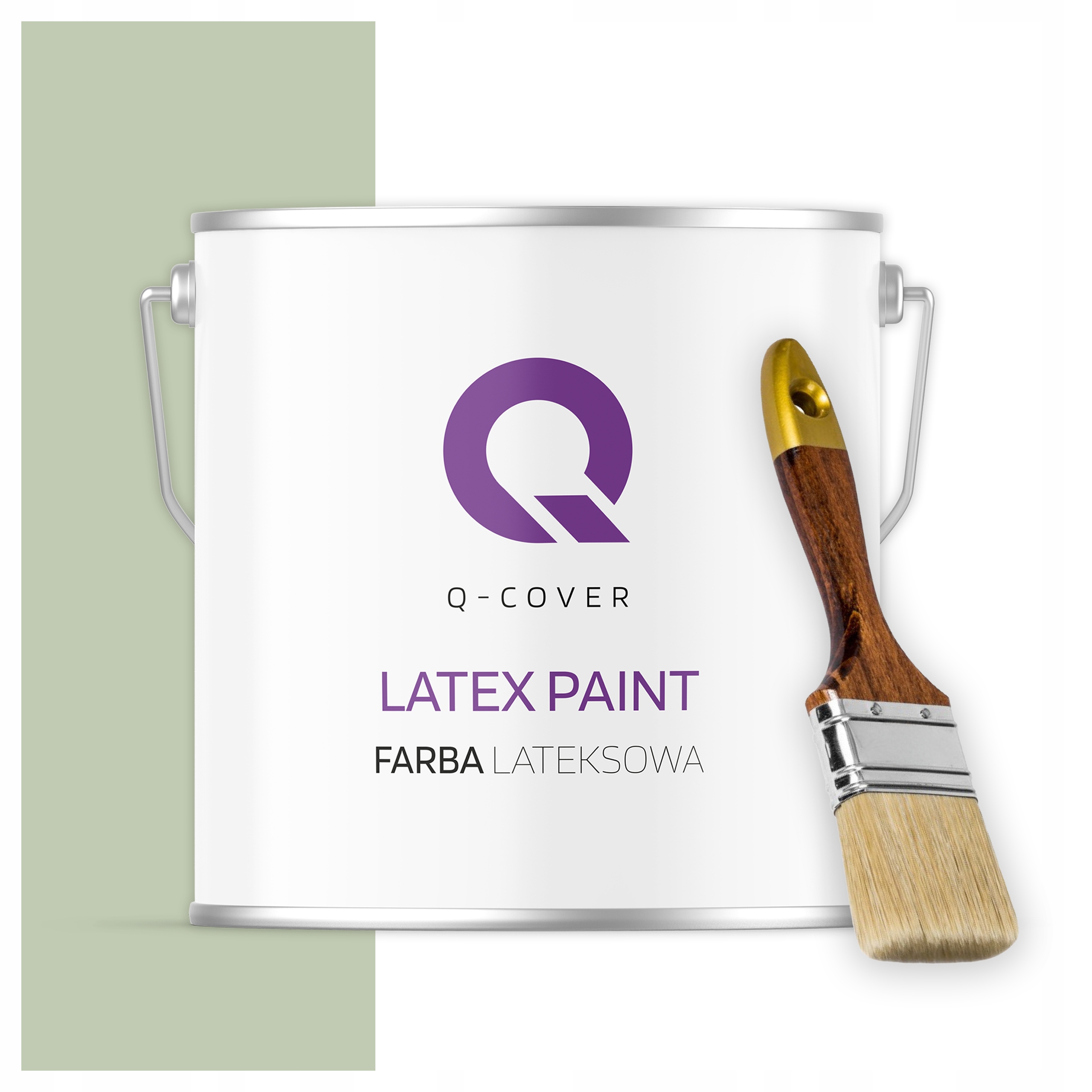 Barva na stěny stropů Hluboká matná 5L Olivová H2055 štětec