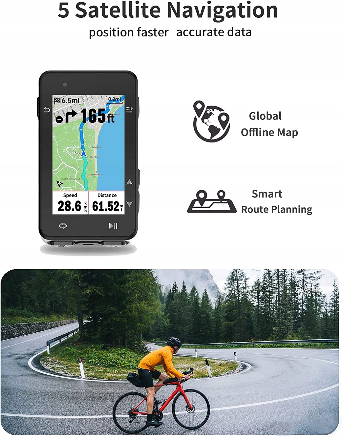 LICZNIK ROWEROWY NAWIGACJA GPS IGPSPORT IGS630 8GB 