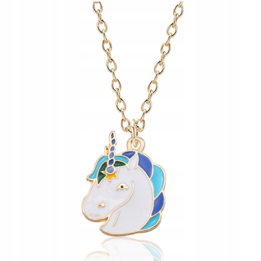 

Łańcuszek Unicorn Jednorożec Złoty Naszyjnik Bff
