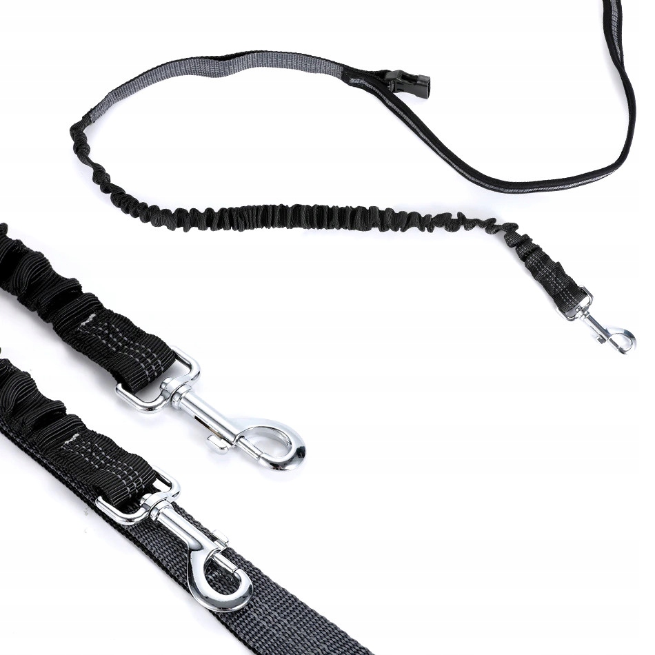 SASZETKA BIODROWA SMYCZ DO BIEGANIA Z PSEM JOGGING Liczba komór 3